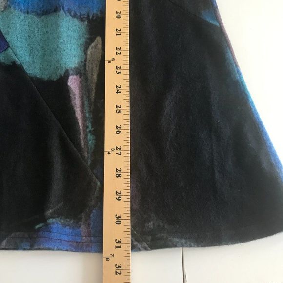 Damee Colorblock Turtleneck Tunic‎ Women's S Oversized Boxy Lagenlook Arttowear - Picture 10 of 11